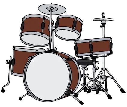 Red percussions Stock Illustration