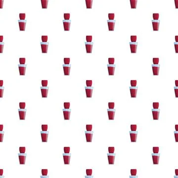 Red perfume bottle pattern on white background 스톡 일러스트