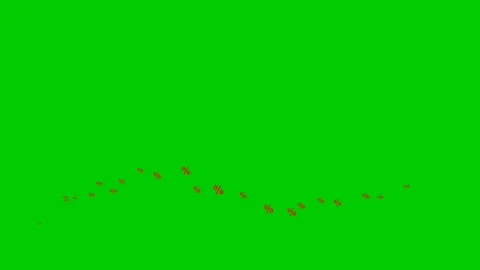 Red persent wave green Video stock 200919884