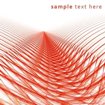 Red perspective abstraction 库存插图