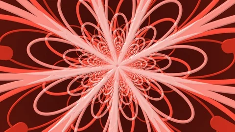 Red Petals Rotation Stock Footage 100481366