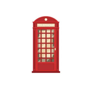 Red Phone Booth Stock Illustration