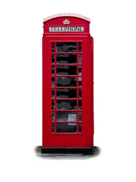Red phone booth Stock Photos