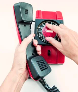 Red phone Stock Photos