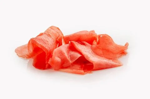 Red pickled ginger Foto stock