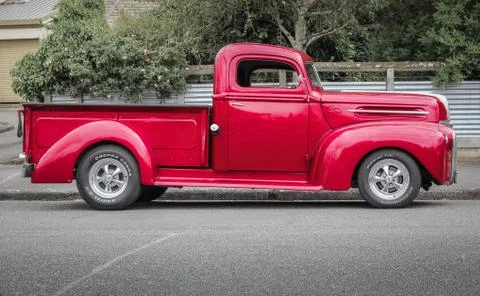 Red pickup Fotos de archivo