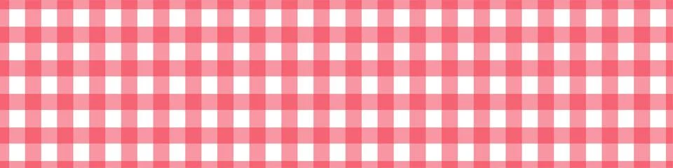Red Picnic vichy pattern. Tablecloth for table. Square texture for gingham or Illustrazione stock
