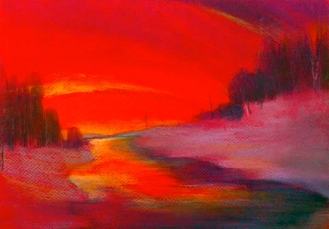 Red picture Stock Illustration