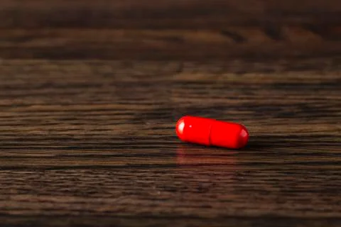 Red pill Stock Photos