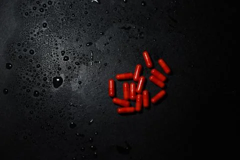 Red pill Stock Photos
