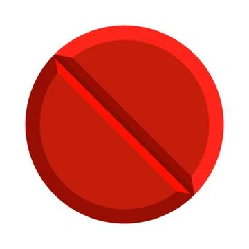 Red pill. Vector Stock Illustration