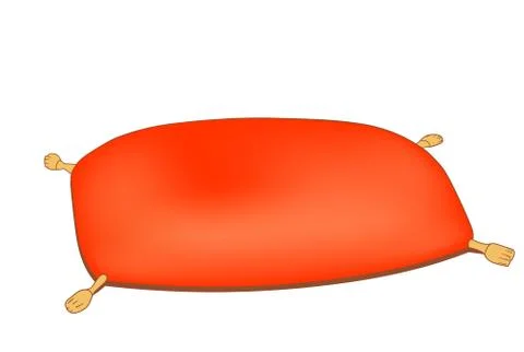Red pillow イラスト素材