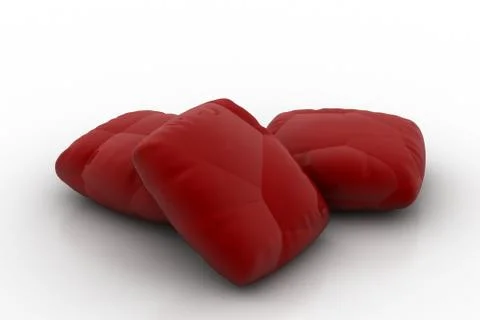 Red pillows Free Stock Illustration