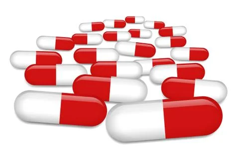 Red pills Stock Illustration