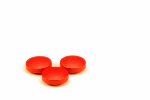 Red pills Stock Photos