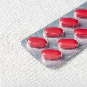 Red pills Foto stock