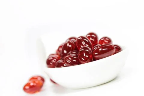 Red pills Stock Photos