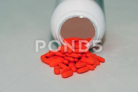 Red Pills Stock Photos