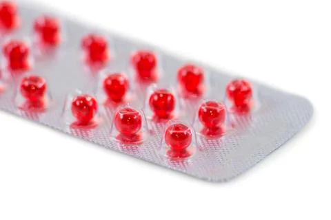 	The red pills Stock Photos