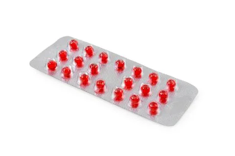 	The red pills Stock Photos