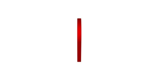 Red pin geo location isolated icon logo. Render footage. Loop animation on white Stock Footage 129267366
