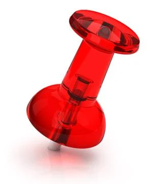 The red pin Stock Illustration