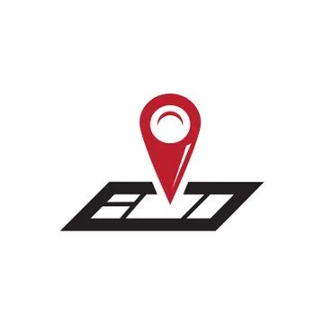Red pin on map icon Stock Illustration