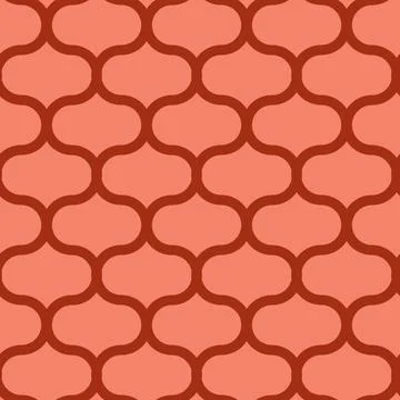 Red pink arabic simple seamless pattern, illustration for textile design and  库存插图