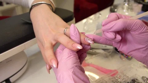 With Red pink Close Up View, slow motion Stock-Footage 122645556