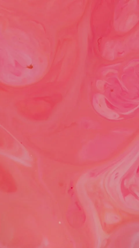 Red Pink Fluid Paint Abstract Swirling Motion Creative Background Stock Footage 316560745