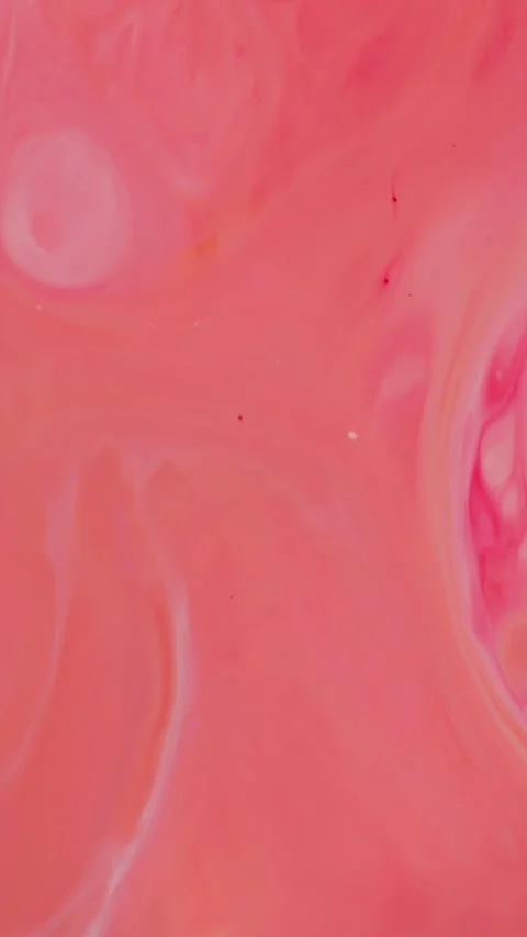 Red Pink Fluid Paint Abstract Swirling Motion Creative Background Stock Footage 316560754