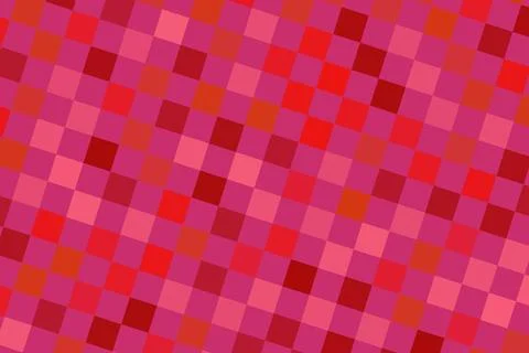 Red pink mosaic pattern with small squares for design イラスト素材