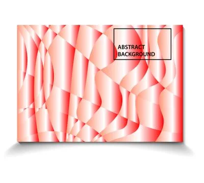 Red Pink Shapes Vector Abstract Background Illustrazione stock