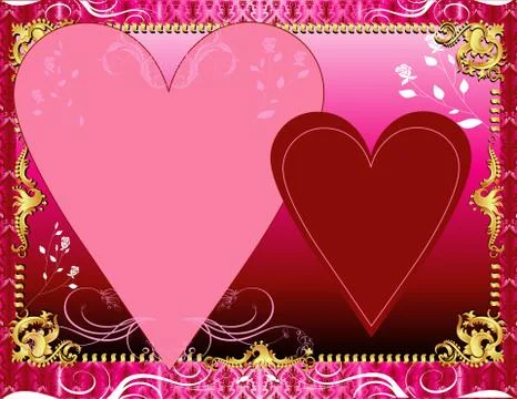 Red Pink Template Stock Illustration