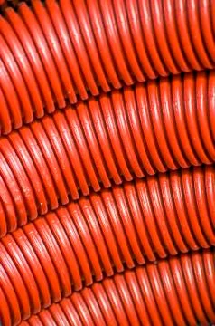 Red pipes Stock Photos