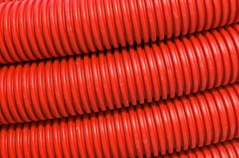 Red pipes Stock Photos