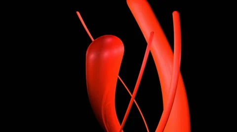 Red pipes tip Stock Footage 55366047