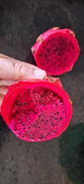 Red Pitaya Fruit Stock Photos