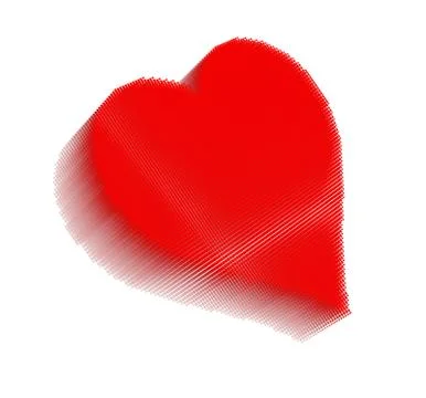 Red pixel icon-like  image of heart Stock Illustration