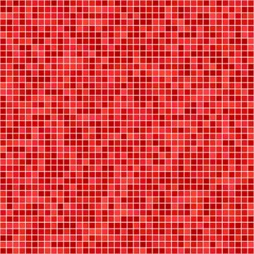 Red pixel mosaic background Иллюстрация