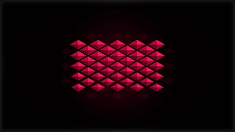 Red pixel pattern loop motion graphic Stockbeeldmateriaal 346543389
