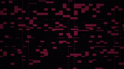 Red pixelated pattern on black background. Stock Footage 334344857