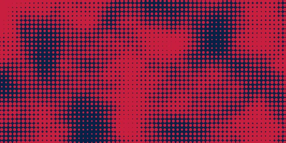 Red Pixelated Random Shapes Pattern - Abstract Dotted Cloudy Background Des.. Stock Illustration