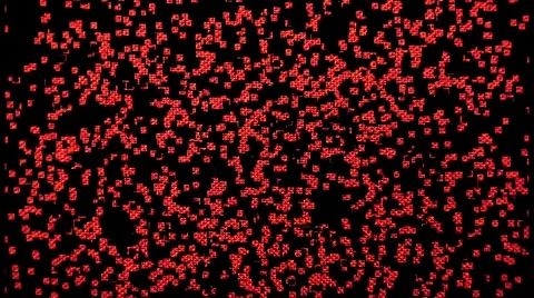 Red pixels animation Stock-Footage 303189416