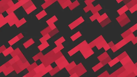 Red pixels pattern in 8 bit on black gradient Stock Footage 242451734