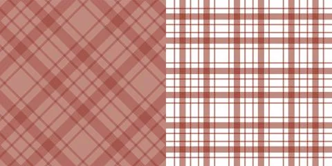 Red plaid patterns, textile fabrics, checkered background, fashion design Stock Illustration
