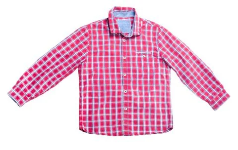 Red plaid shirt Stock Photos