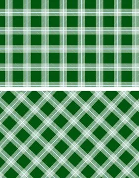 Red Plaid Tartan Pattern Background With Diagonal Checkered Textile Texture.. Stock Illustration