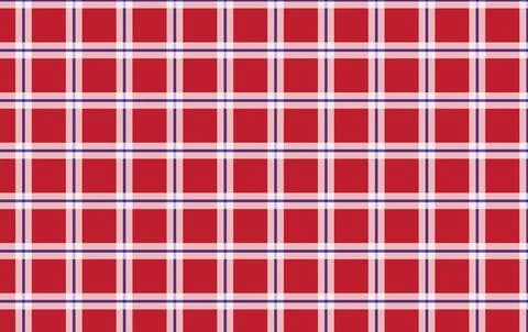 Red Plaid Tartan Pattern Seamless Fabric Texture Background for Holiday, Ru.. イラスト素材