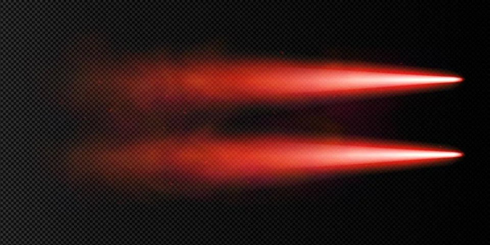 Red plane cloud smoke trail vector speed line Stock Illustration